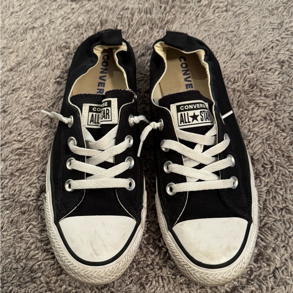 Converse Black and White All Star Sneakers